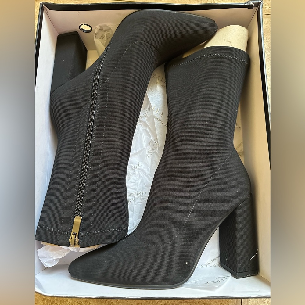 Black Azalea Wang mid calf boots. Size 7.5